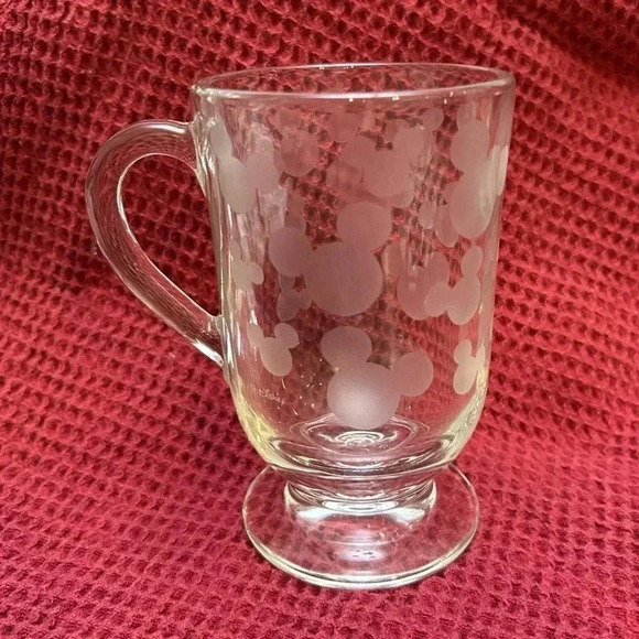 Disney Mickey Mouse Ears Etched 10 oz mug NWOT - Picture 1 of 6